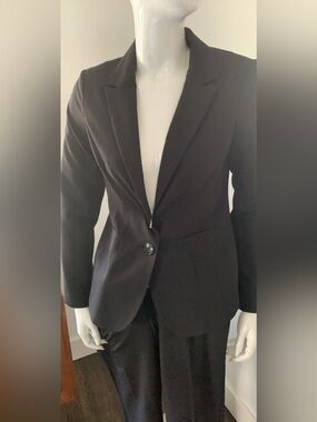 90’s Smart Set Black Single-Button Women's Suit Jacket and pants